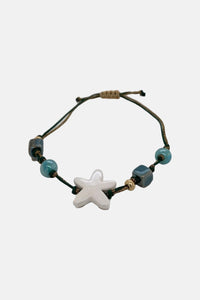 BRACELET WITH CERAMIC BEADS "STARFISH"