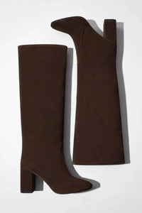 SUEDE BOOTS CHOCOLATE