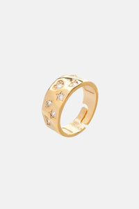 RING "SYMBOL" GOLD/ZIRCONIA