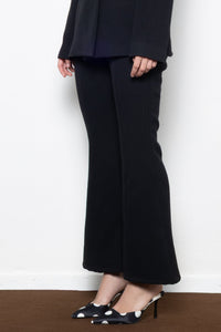 FLARED SUIT PANTS BLACK