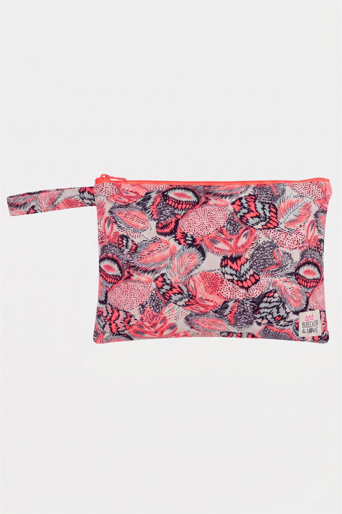 POUCH "TETRA" FLUO PINK/MULTICOLOR