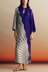 VISCOSE/SILK TUNIC DRESS "THERESA" SOLARIS