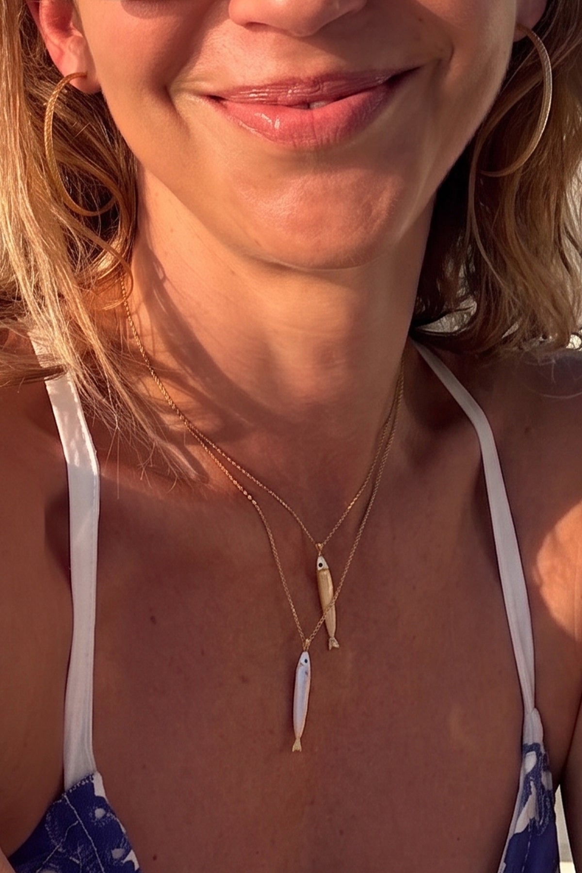 NECKLACE "SARDINE" TOTAL GOLD LEMONI EDITION