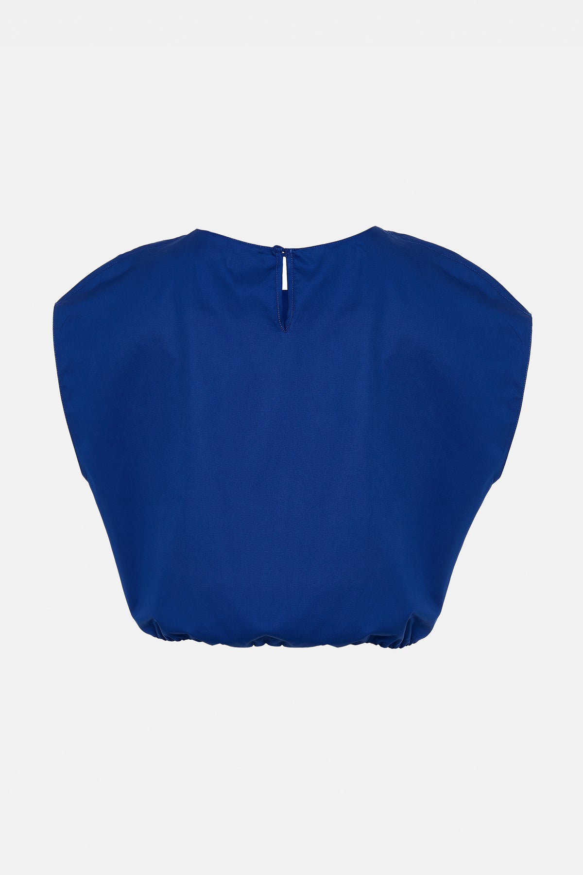 OVERSIZED POPELINE TOP "VERVE" BLUE