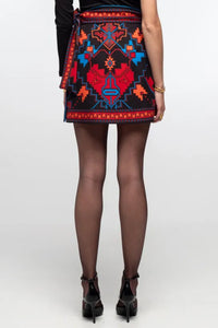 MINI WRAP SKIRT MULTICOLOR
