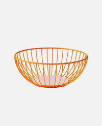 WIRE BASKET "IRIS LARGE" ORANGE/PINK