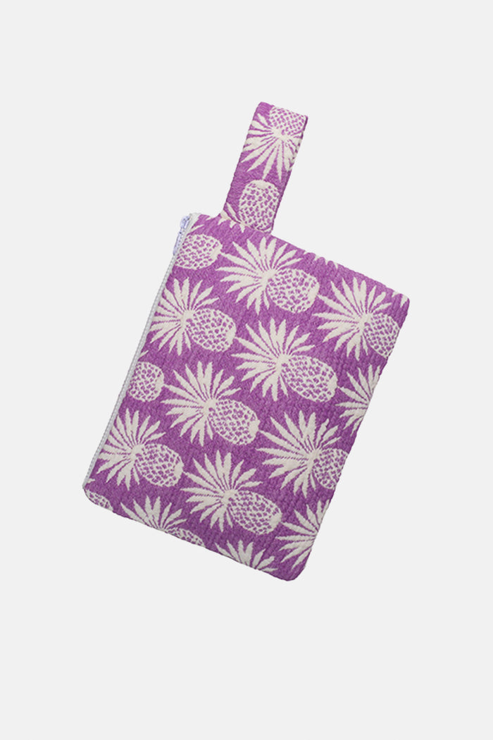 WOVEN CLUTCH "ANANAS" PURPLE