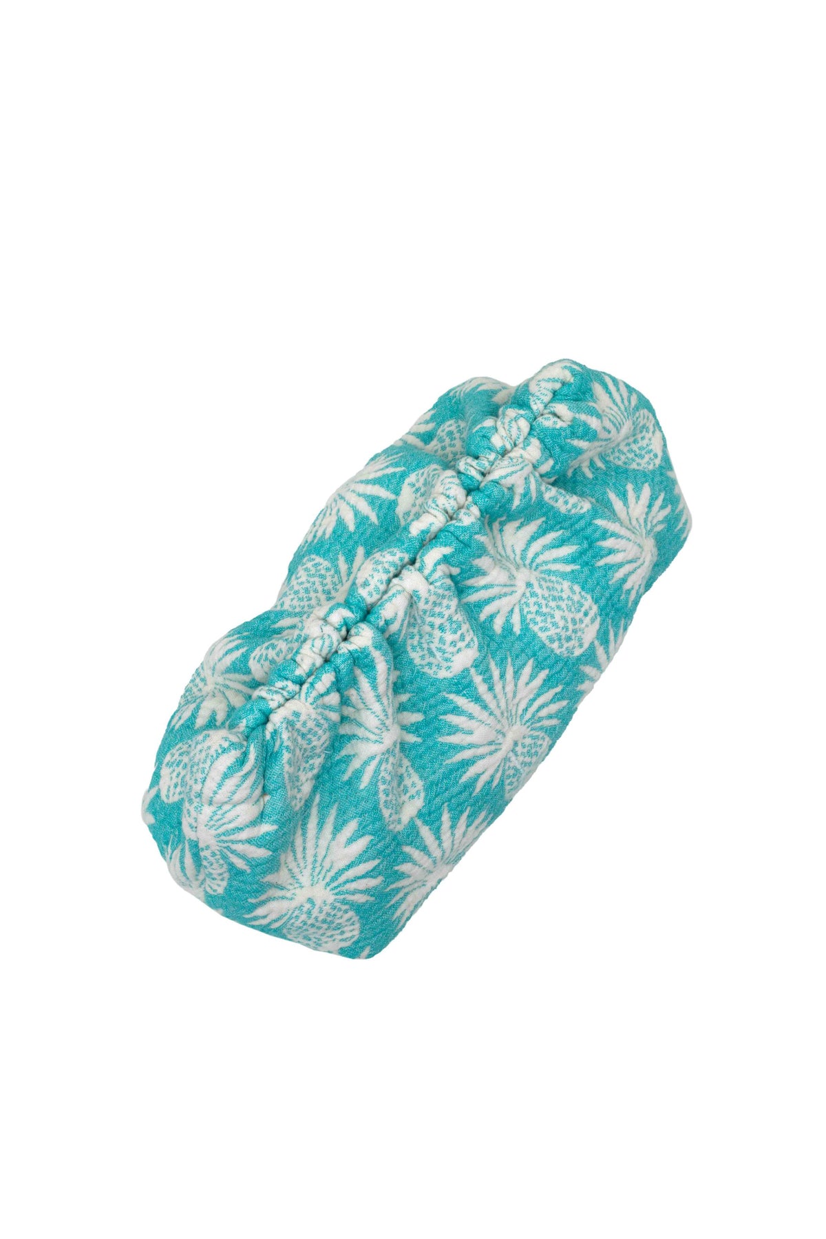 WOVEN CLUTCH BAG "ANANAS" LIGHT BLUE