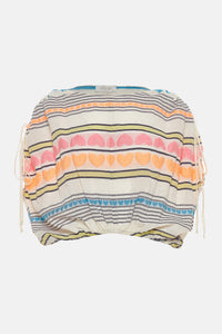 WOVEN JACQUARD TOP "ASTRA" MULTICOLOR