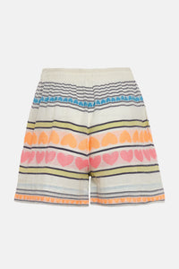 WOVEN JACQUARD SHORTS "AXIS" MULTICOLOR