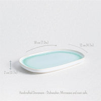 GLASED MINI STONEWARE TRAY "MALEDIVES"