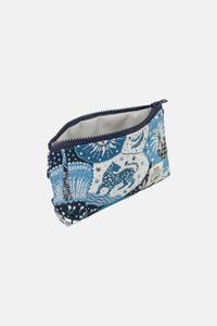 MINI POUCH "BELIZE" MULTI BLUE/WHITE