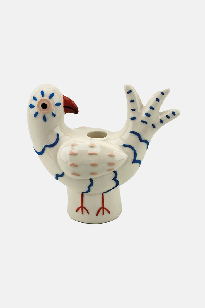 CANDLE HOLDER "LITTLE BIRD" MULTICOLOR
