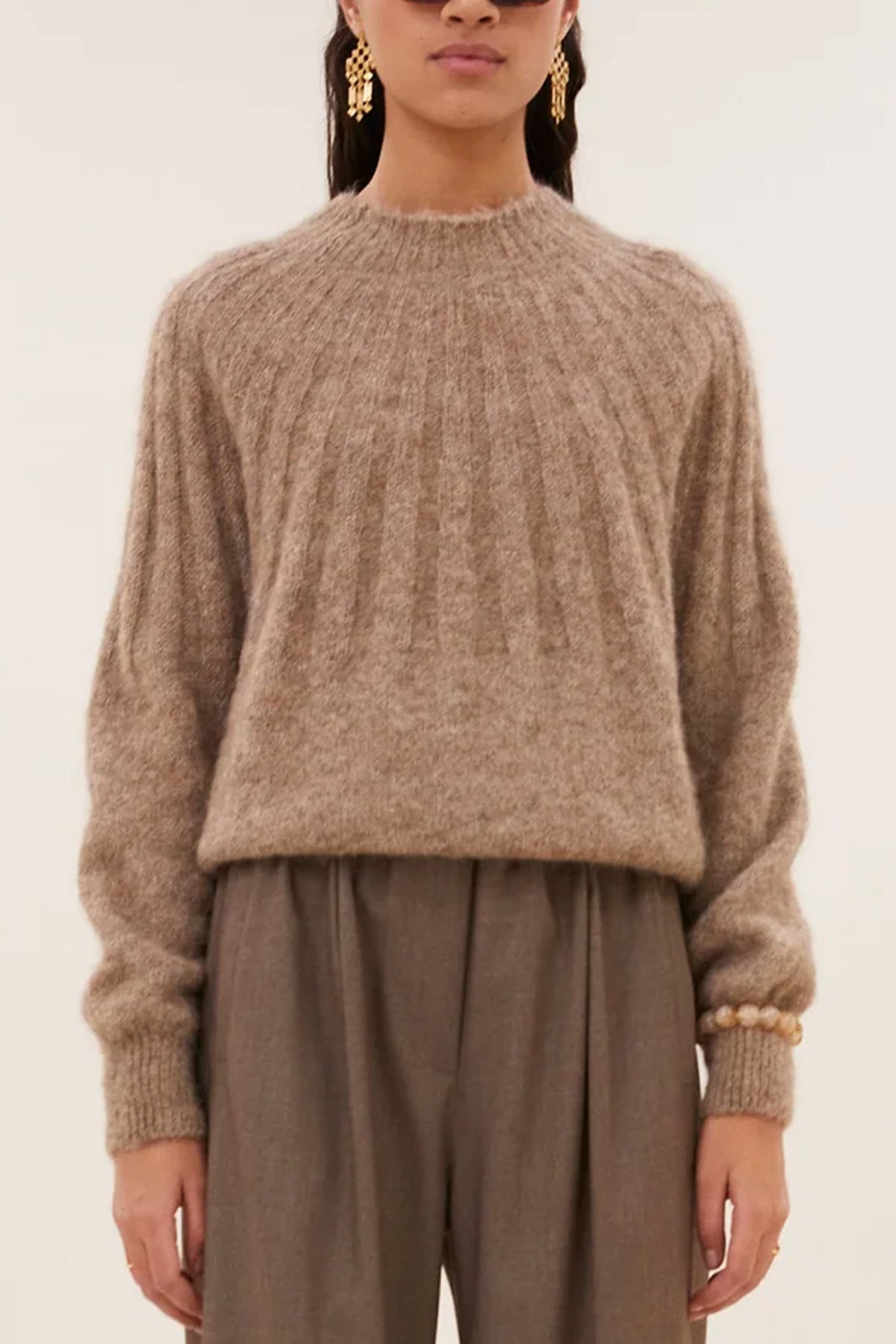 ALPACA PULLOVER BISCUIT