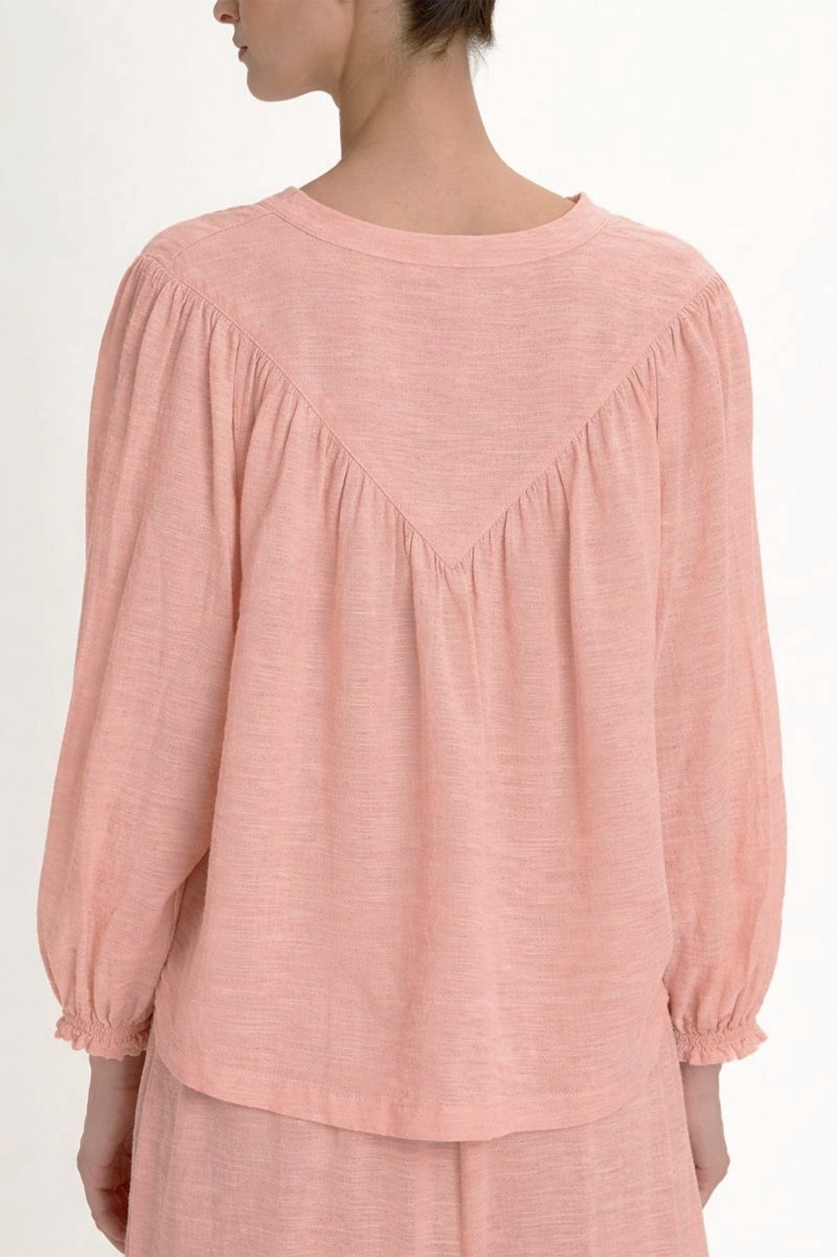 BLOUSE WITH BUTTONS "MALIA" PAPAYA