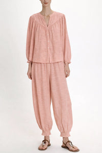 CROPPED HAREM PANTS "MALIA" PAPAYA