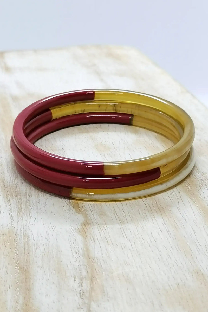 BRACELET "KASSANDRA" BORDEAUX