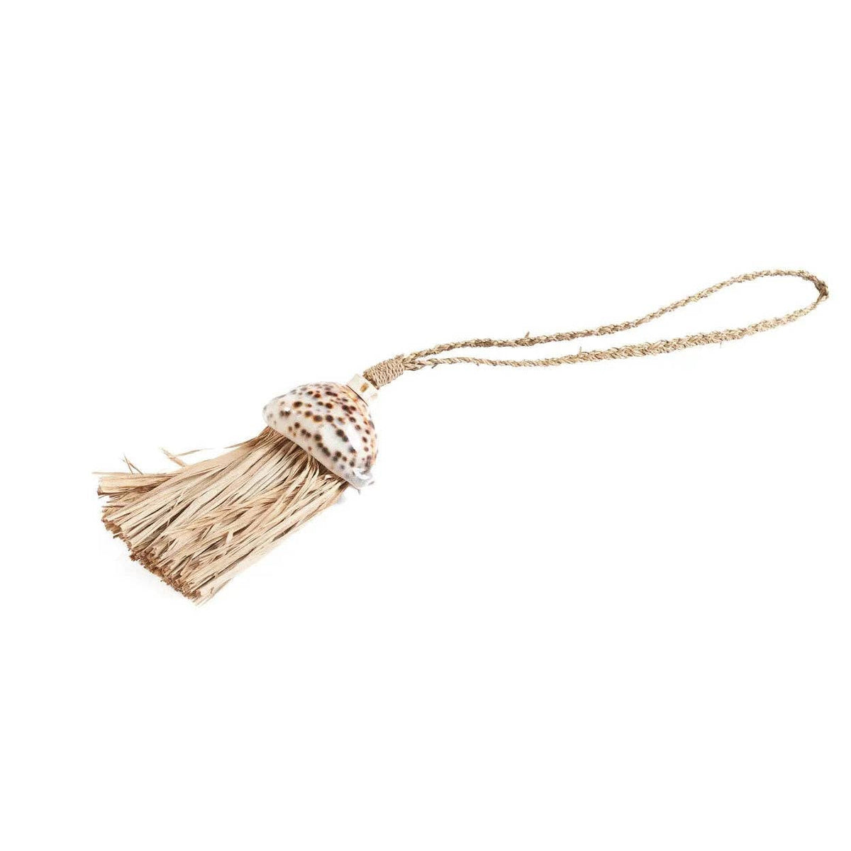 HANDMADE RAFFIA TASSLE "JELLYFISH" NATURAL