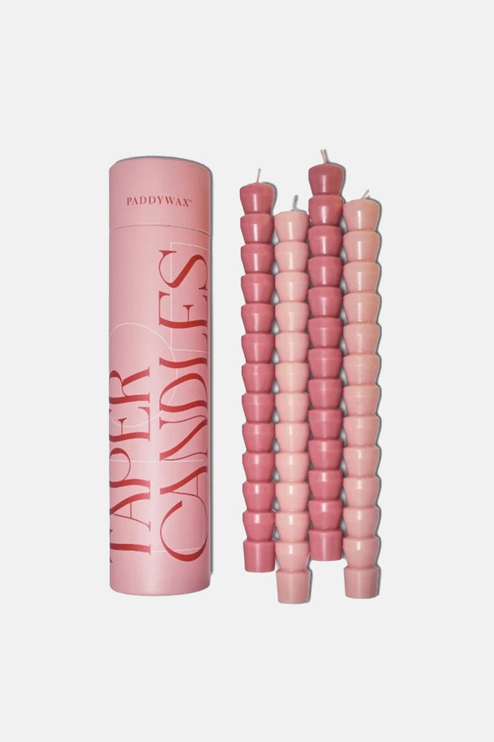 CANDLE SET OF 4 BLUSH/PINK