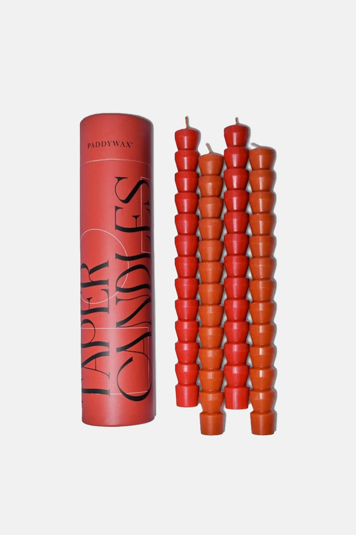 CANDLE SET OF 4 TERRACOTTA/RED
