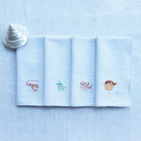 LINEN NAPKINS "MARINA" WHITE