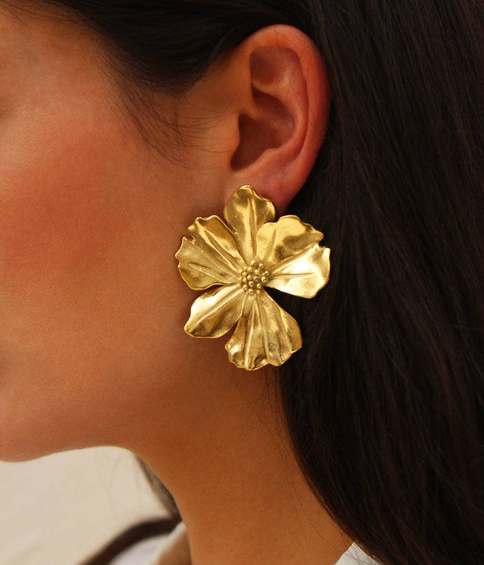 STATEMENT EARRINGS "VICKY" GOLD