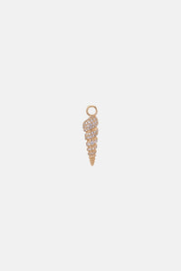 CHARM "ROMI" GOLD/ZIRCONIA