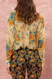 OVERSIZED CHIFFON BLOUSE "TAPETSARIA” MULTICOLOR