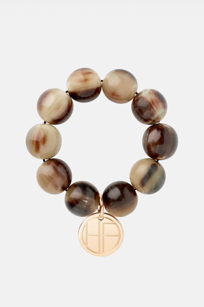 CHUNKY HORN BRACELET „SAFARI“ BROWN