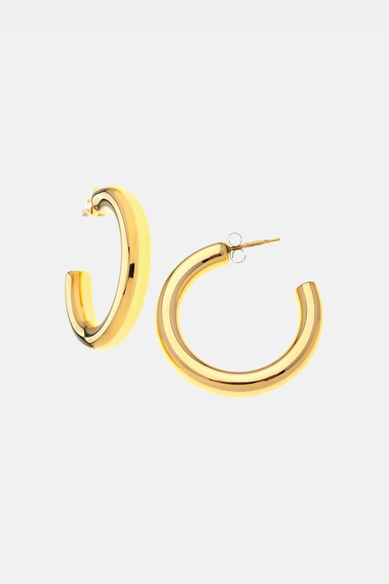 CHUNKY HOOPS "CLASSIC L" GOLD