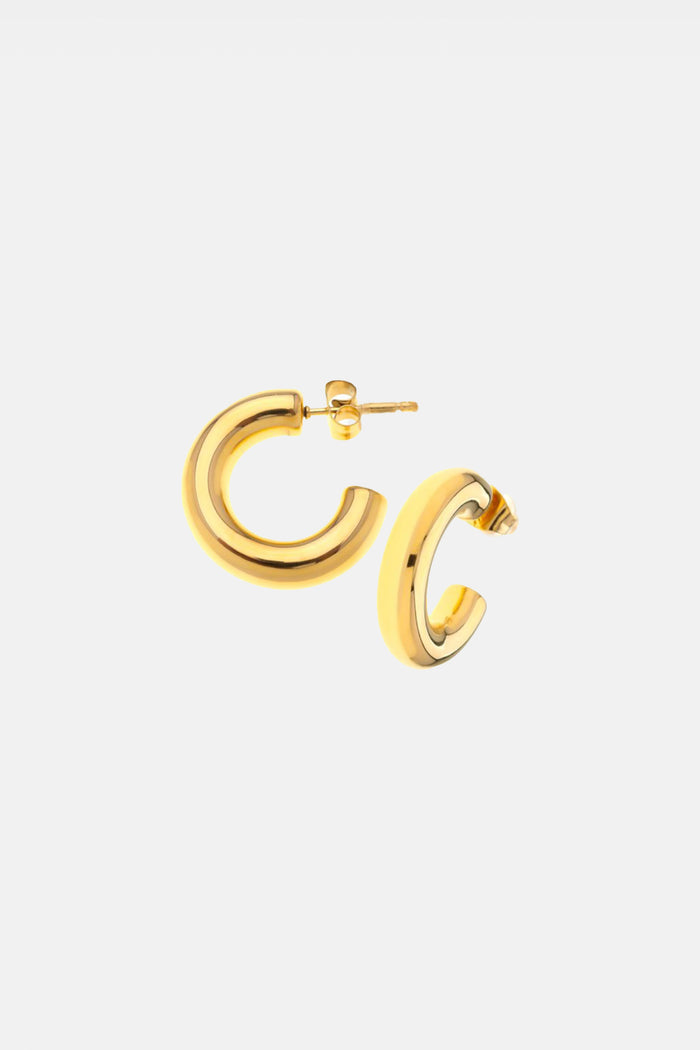 CHUNKY HOOPS "CLASSIC S" GOLD
