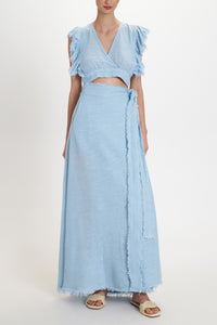 CROP TOP WITH RUFFLES "MALIA" CIEL