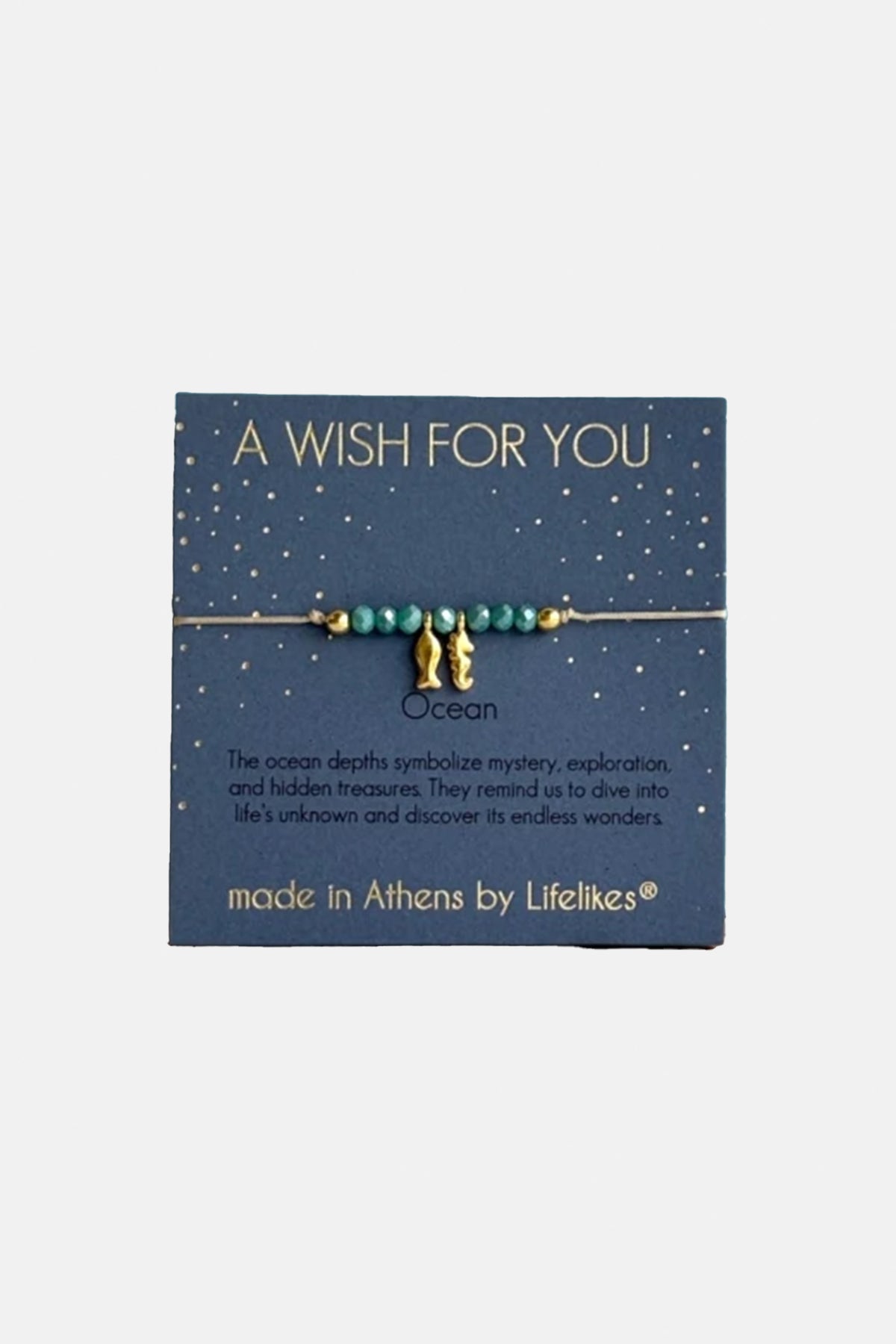 BRACELET "OCEAN" GOLD/BLUE