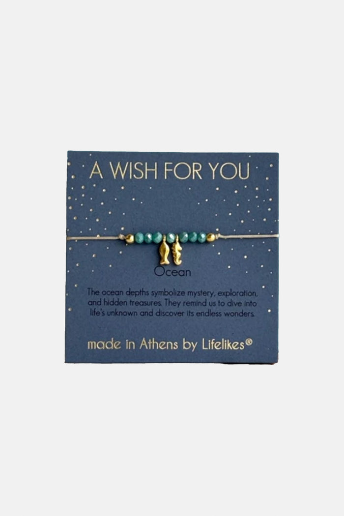 BRACELET "OCEAN" GOLD/BLUE