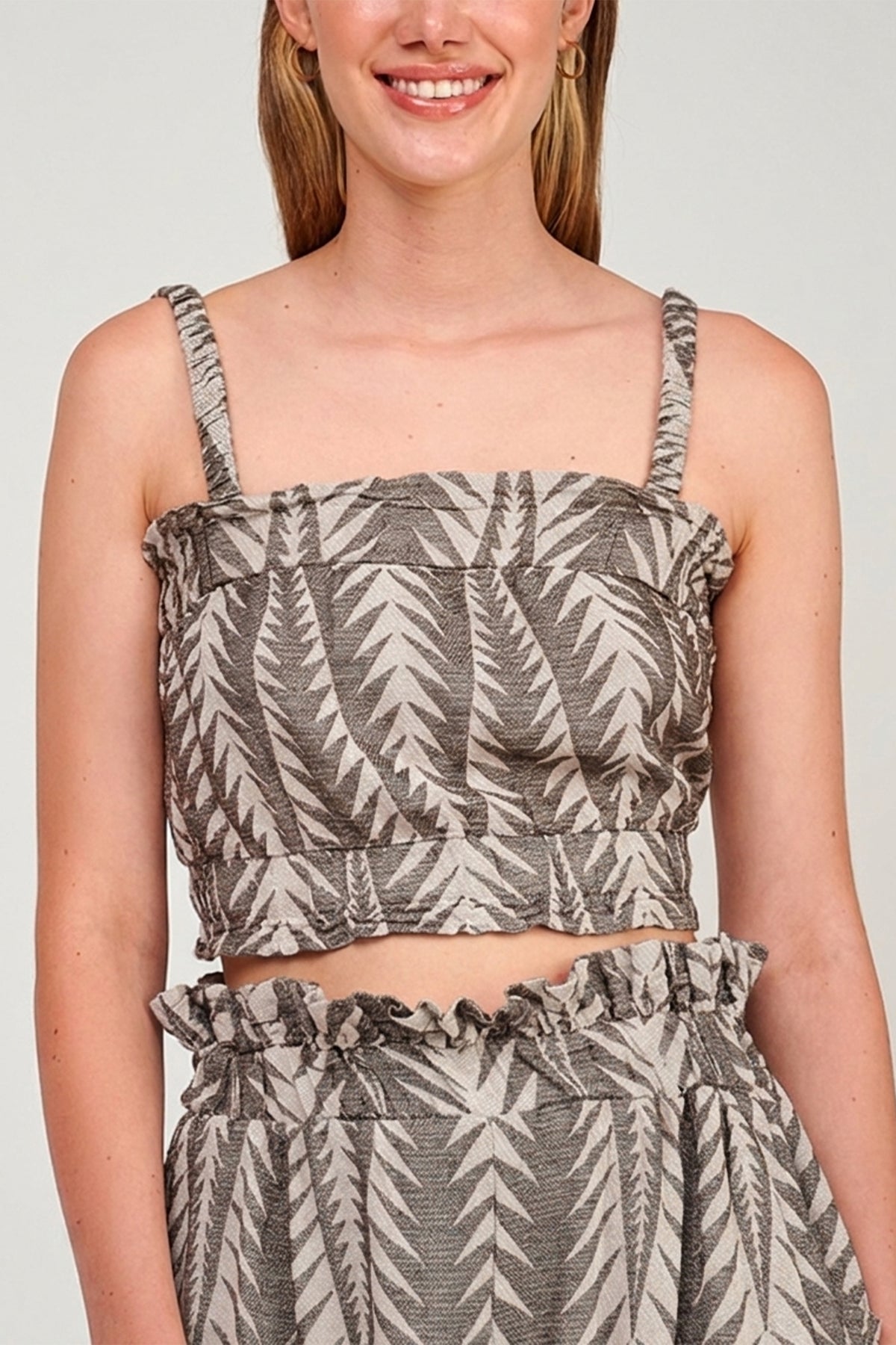 CROP TOP "FINIKAS" BLACK - LEMONI EXCLUSIVE