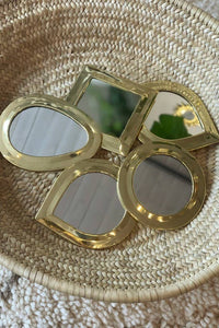 SMALL MORROCAN BRASS MIRROR