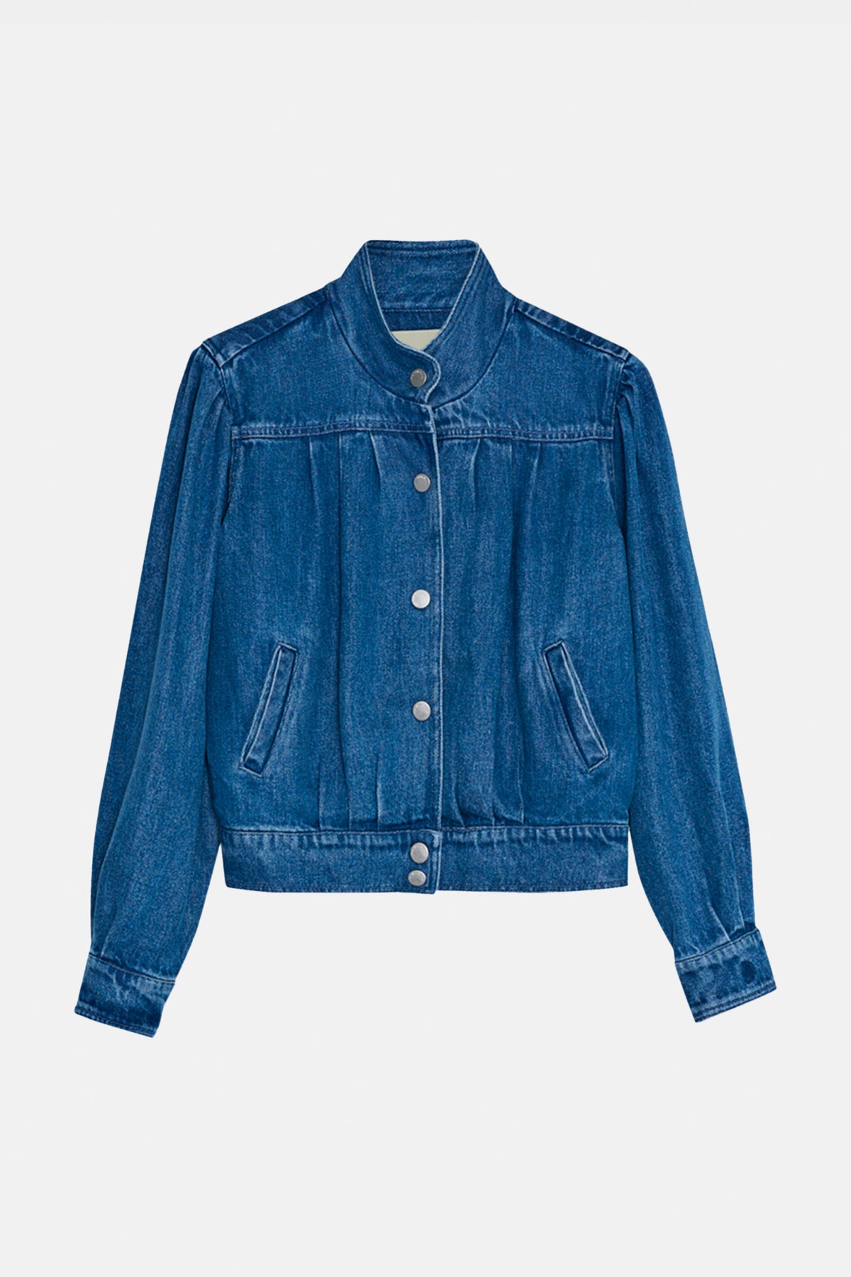 TENCEL DENIM JACKET MID BLUE