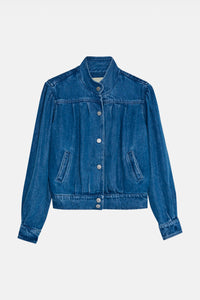 TENCEL DENIM JACKET MID BLUE