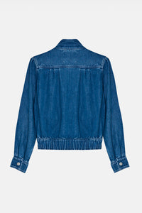 TENCEL DENIM JACKET MID BLUE
