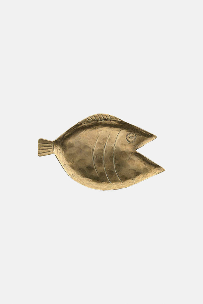 HANDMADE FISH PLATE "DORI" GOLD