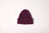 ALPACA WOOL CAP BURGUNDY