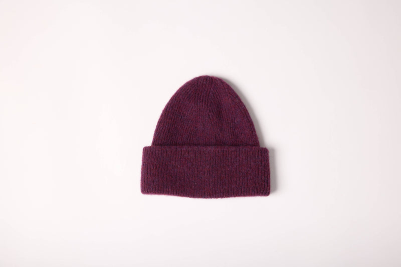 ALPACA WOOL CAP BURGUNDY