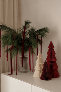 PAPER TREE SET OFFWHITE/RED/BORDEAUX