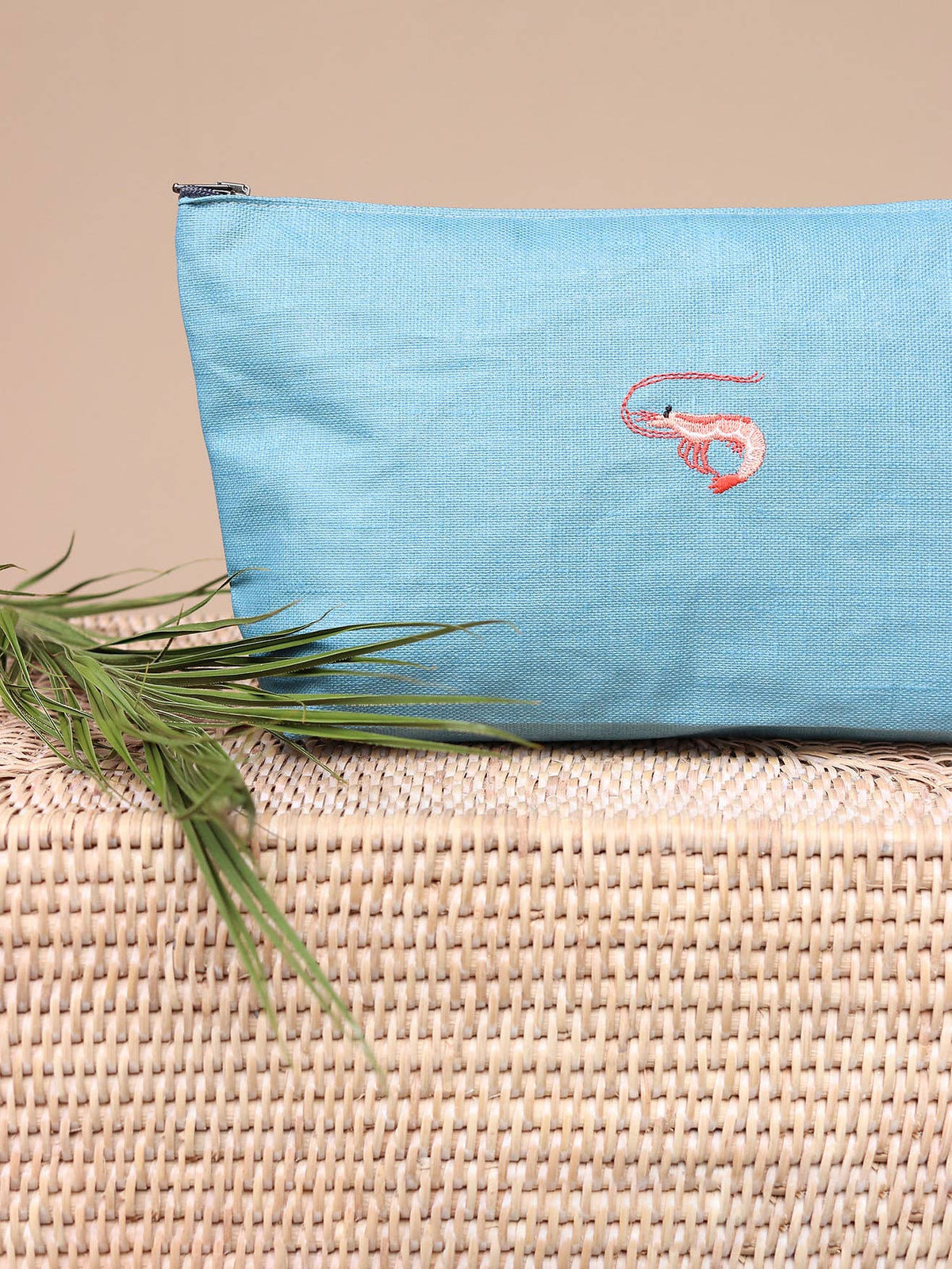 CLUTCH BAG "CRAYFISH" LIGHT BLUE