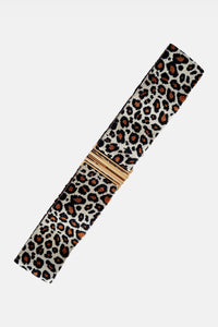 ELASTIC  BELT “LEO" BROWN/GOLD