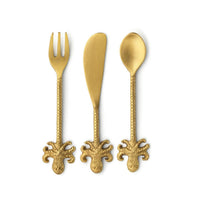 HANDMADE FORK "OCTOPUS" GOLD