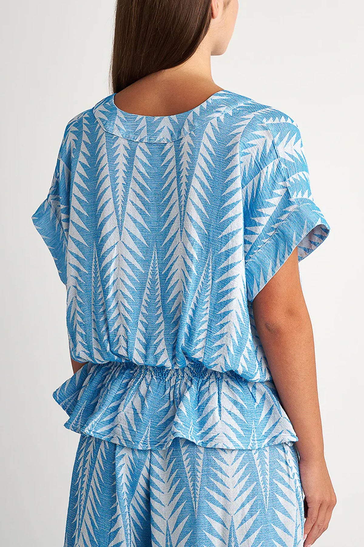 WOVEN BLOUSE "FINIKAS" BLUE