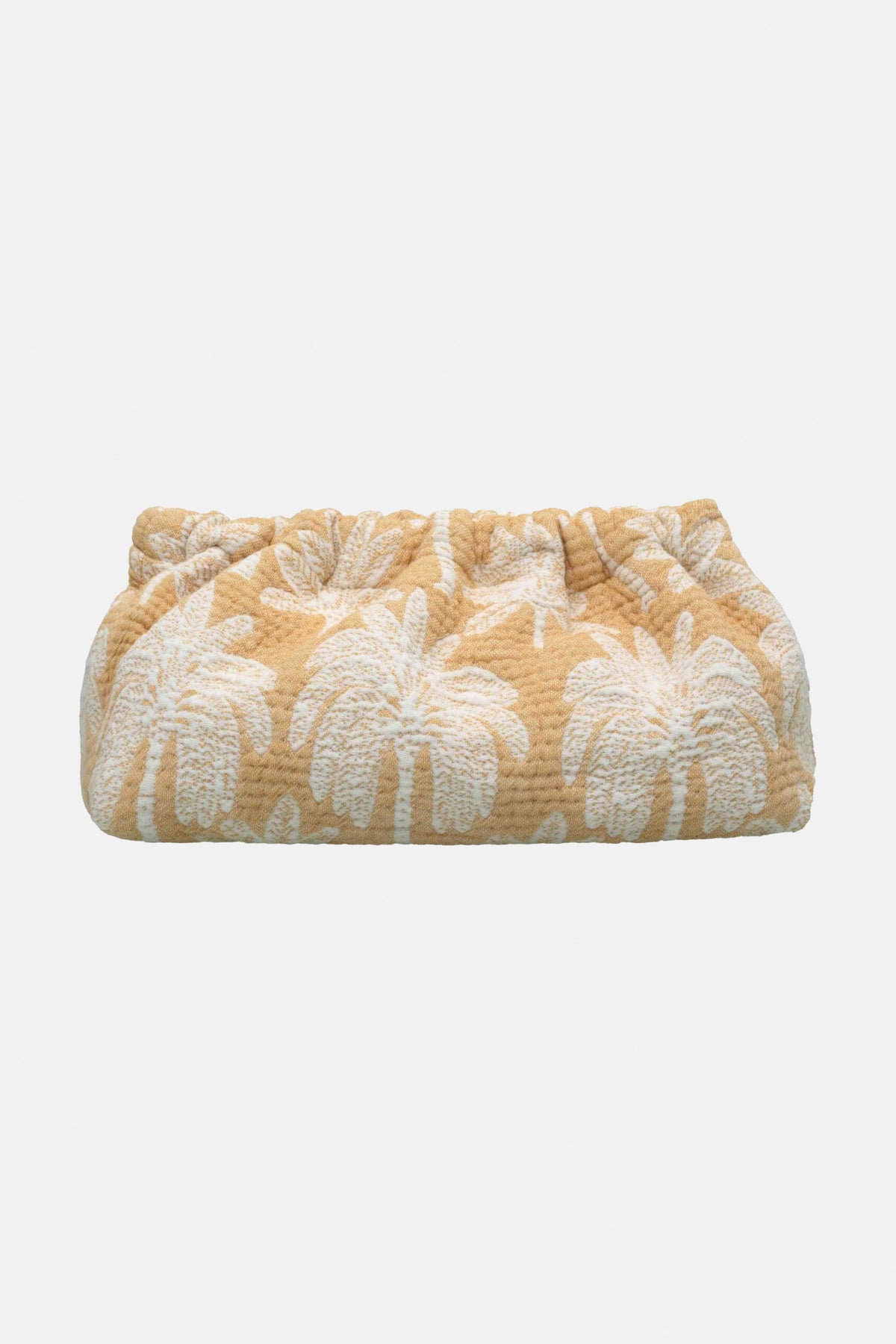 WOVEN CLUTCH BAG "FINIKAS" MUSTARD