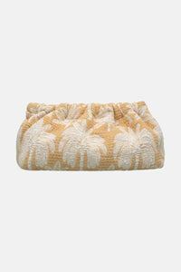 WOVEN CLUTCH BAG "FINIKAS" MUSTARD