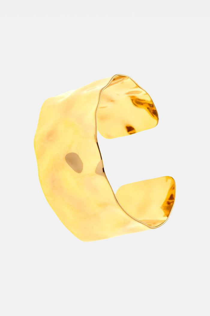 BIG ARMCUFF "HAMMERED" GOLD